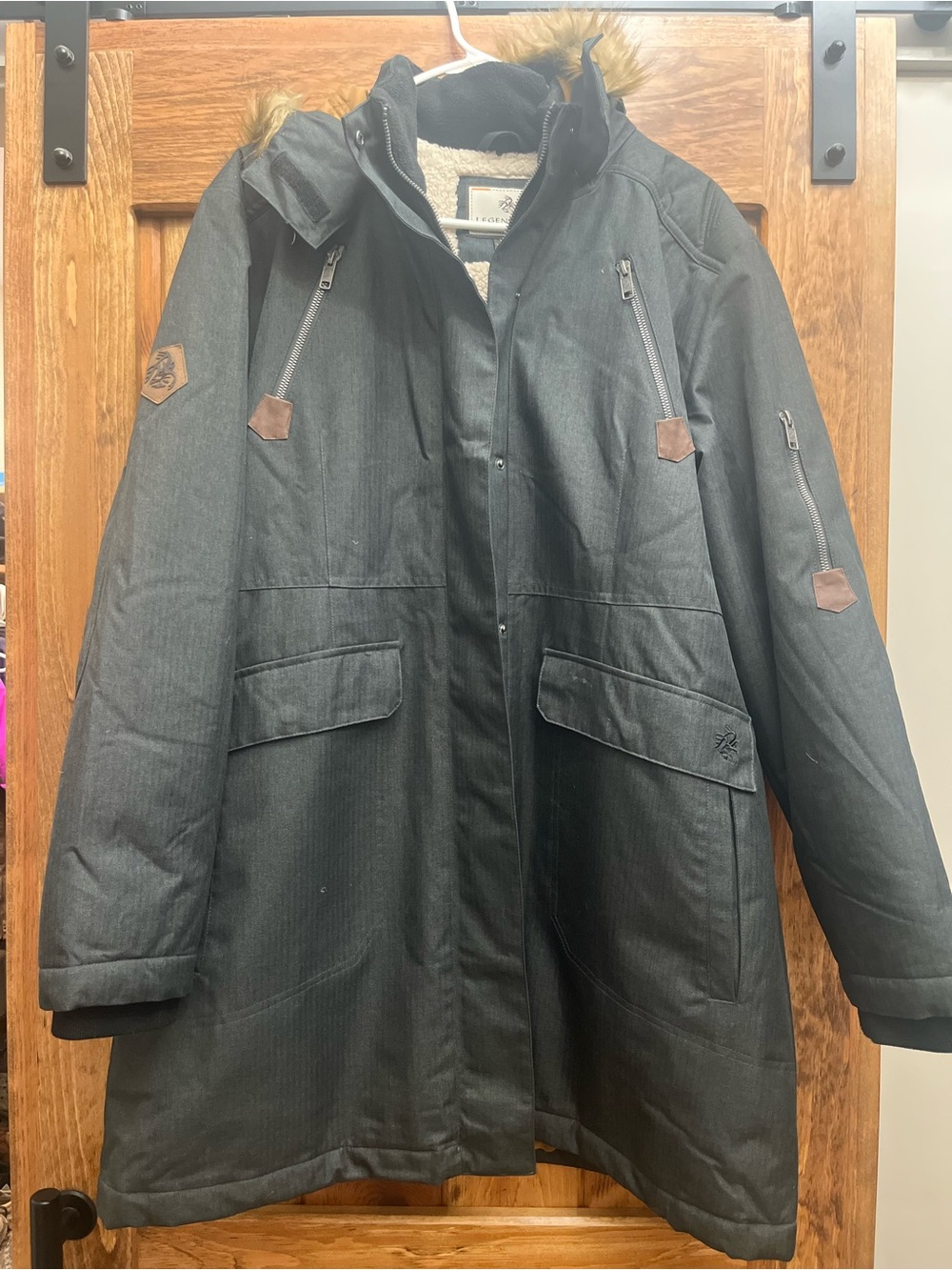 Legendary Whitetails Women's Dark Gray Heavy Duty Jacket with Faux Fur Hood